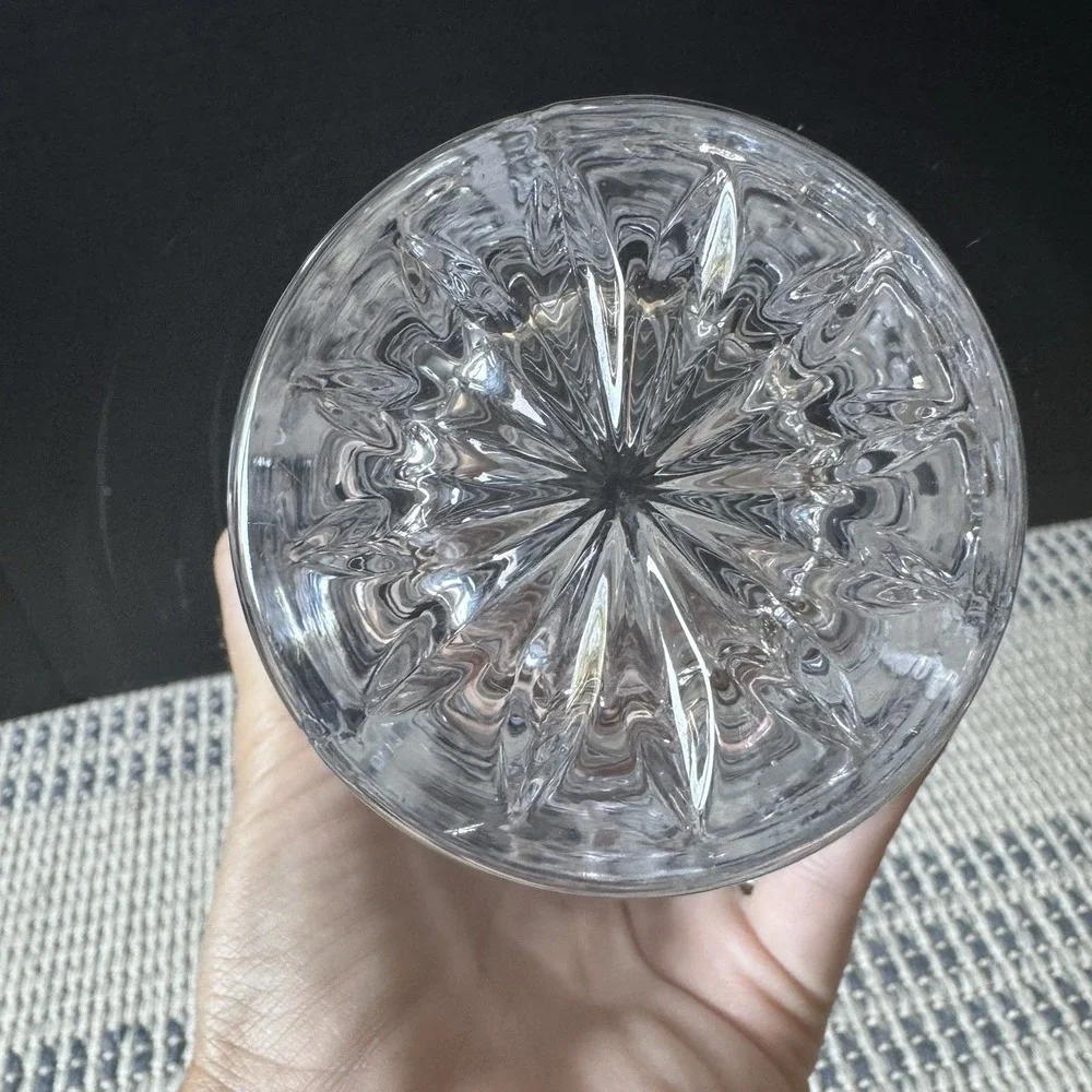 Honour Crystal ~ Hand Cut Crystal Made In Slovakia ~ Glass Vase 7.5 In Tall